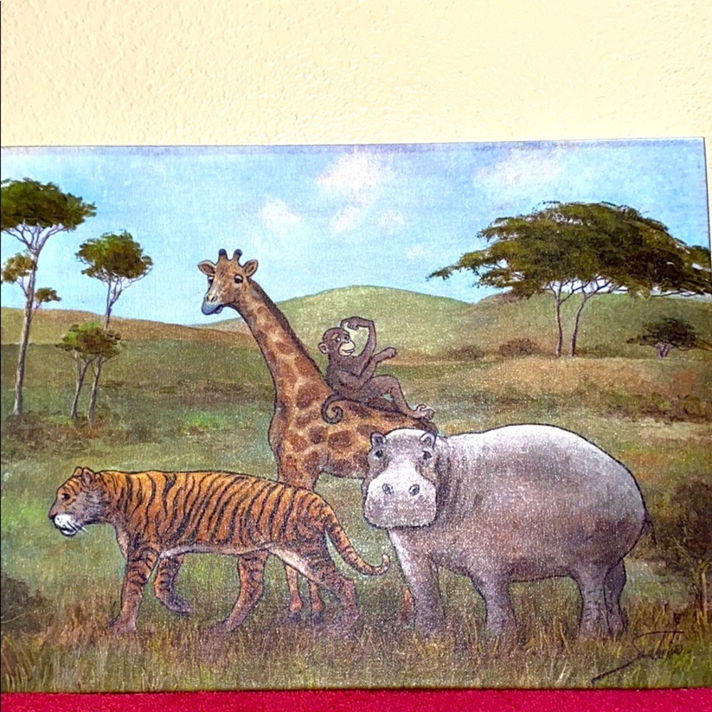 WILDLIFE SAFARI CANVASES set/2